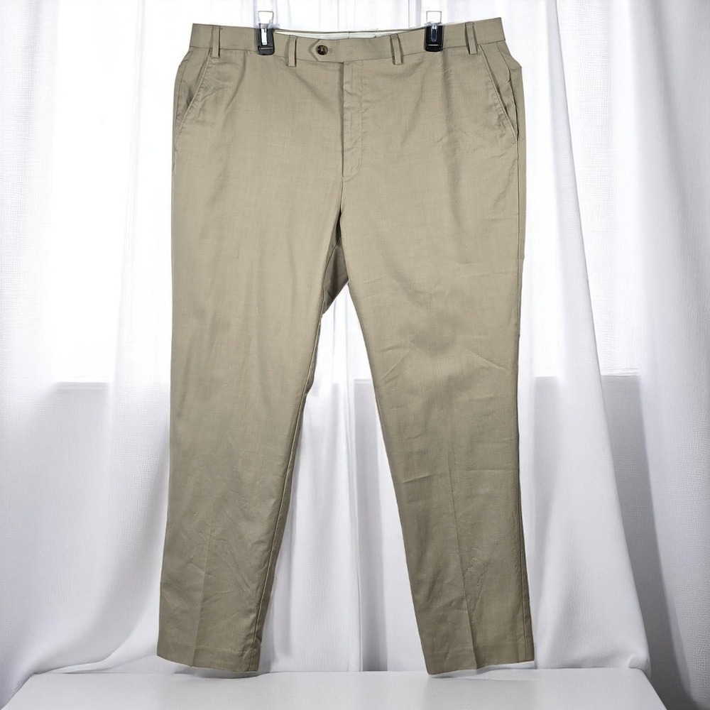 Lauren Ralph Lauren Wool Stretch Dress Pants Khaki Beige Men 40Wx32L Comfortable